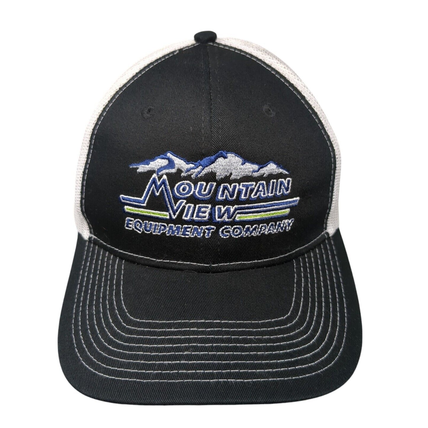 Mountain View Equipment Company Snapback Trucker Hat Black OSFA Mesh Back