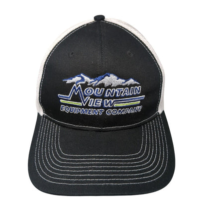 Mountain View Equipment Company Snapback Trucker Hat Black OSFA Mesh Back