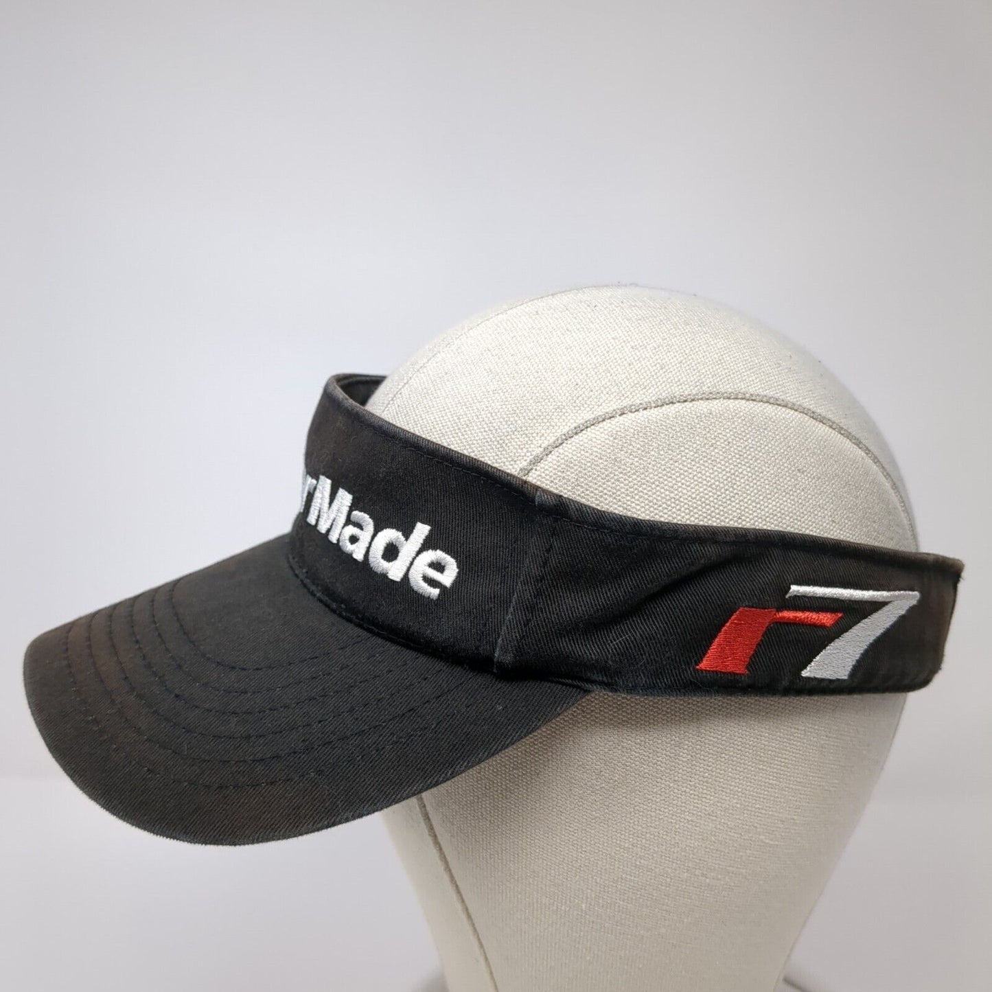 TaylorMade Strapback Golf Visor Hat Black One Size Adjustable Outdoor