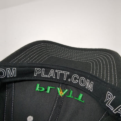 Platt Slideback Hat Black One Size Embroidered Solid 6 Panel Outdoor
