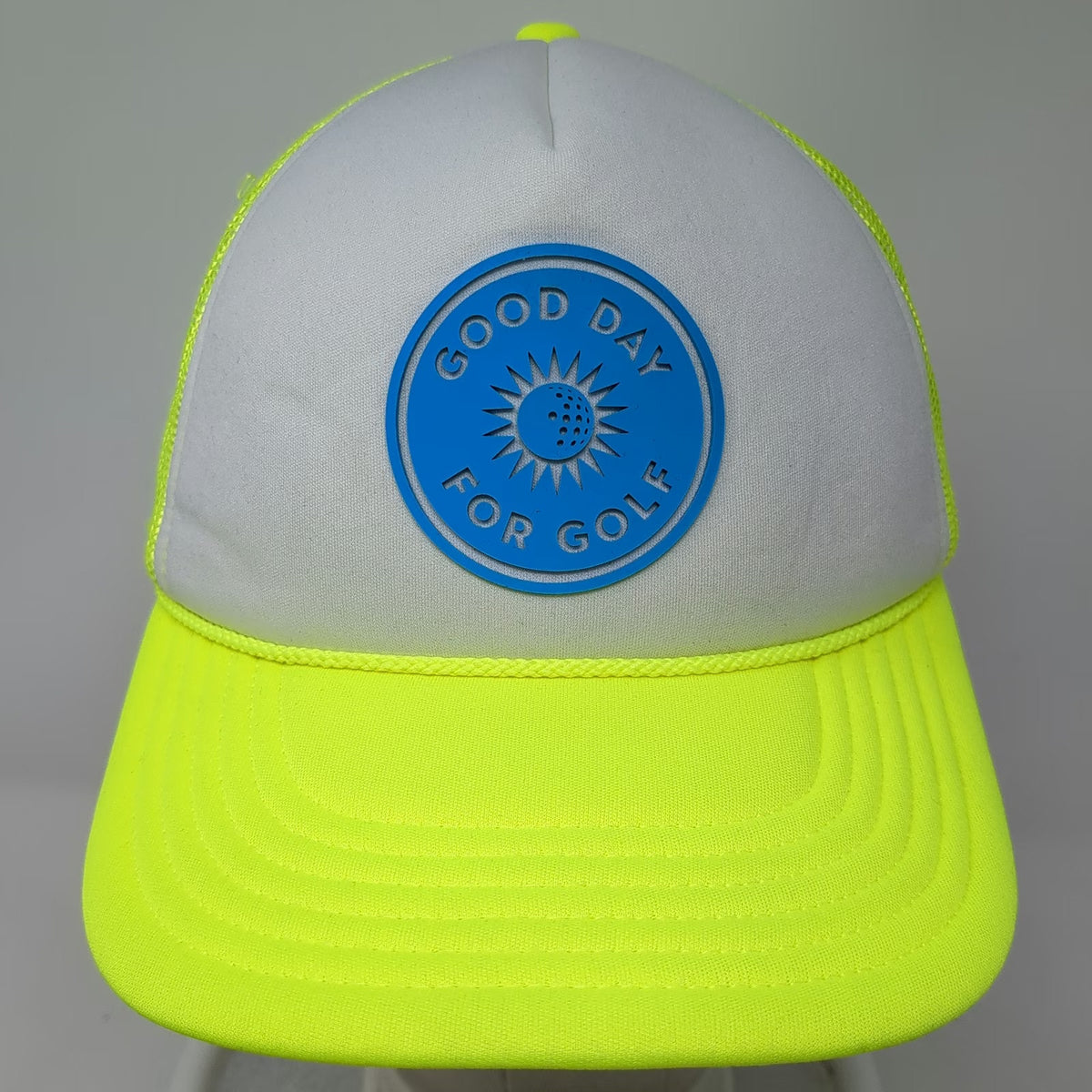 Port Authority Trucker Hat Green White Blue One Size Mesh Back Foam Golf Hat