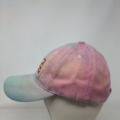 USA Strapback Hat Multicolor One Size Adjustable Embroidered Patriotic Tie Dye