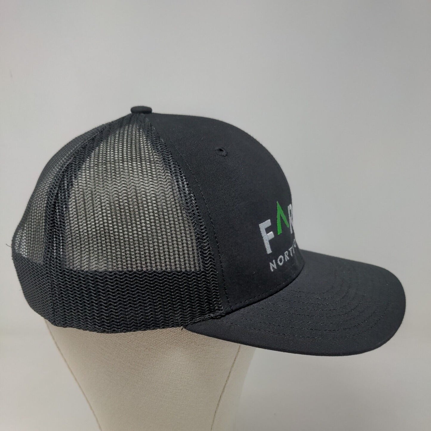 Richardson Men's Snapback Mesh Back Hat Black Embroidered Fargo Style 112