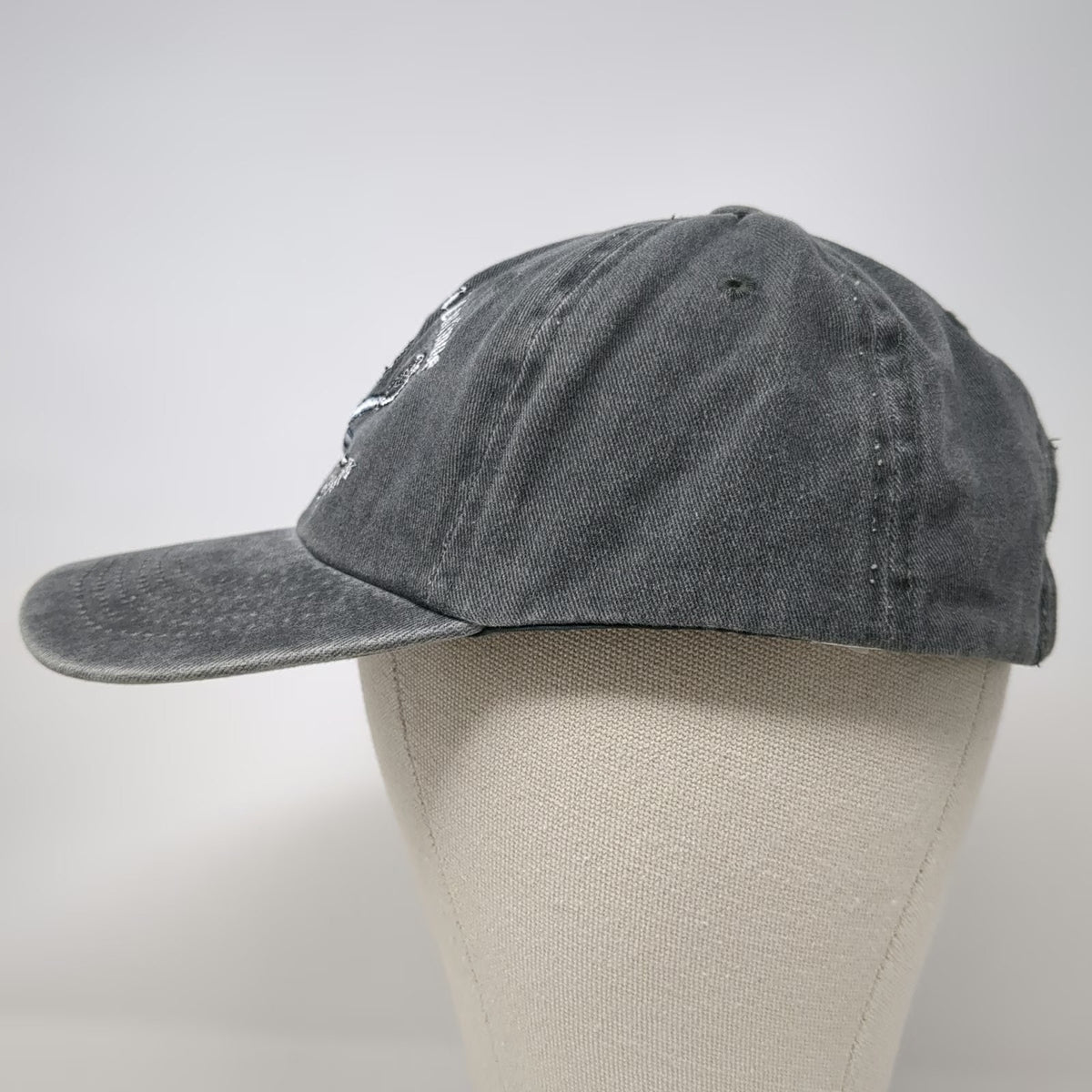 Joe Blow Baseball Cap Gray White One Size Skull Swords Morale Embroidery Hat