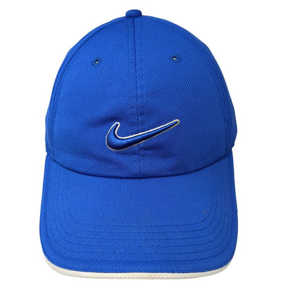 Nike Strapback Golf Hat Blue One Size Adjustable Embroidered 6 Panel Polyester