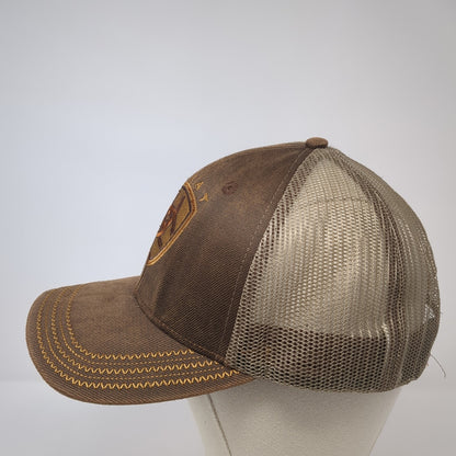 Ariat Strapback Trucker Hat Brown One Size Adjustable Mesh Back 6 Panel