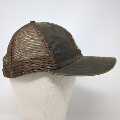 Imperial Baseball Cap Brown One Size Mesh Strapback Waxed Bird Outdoor Hat