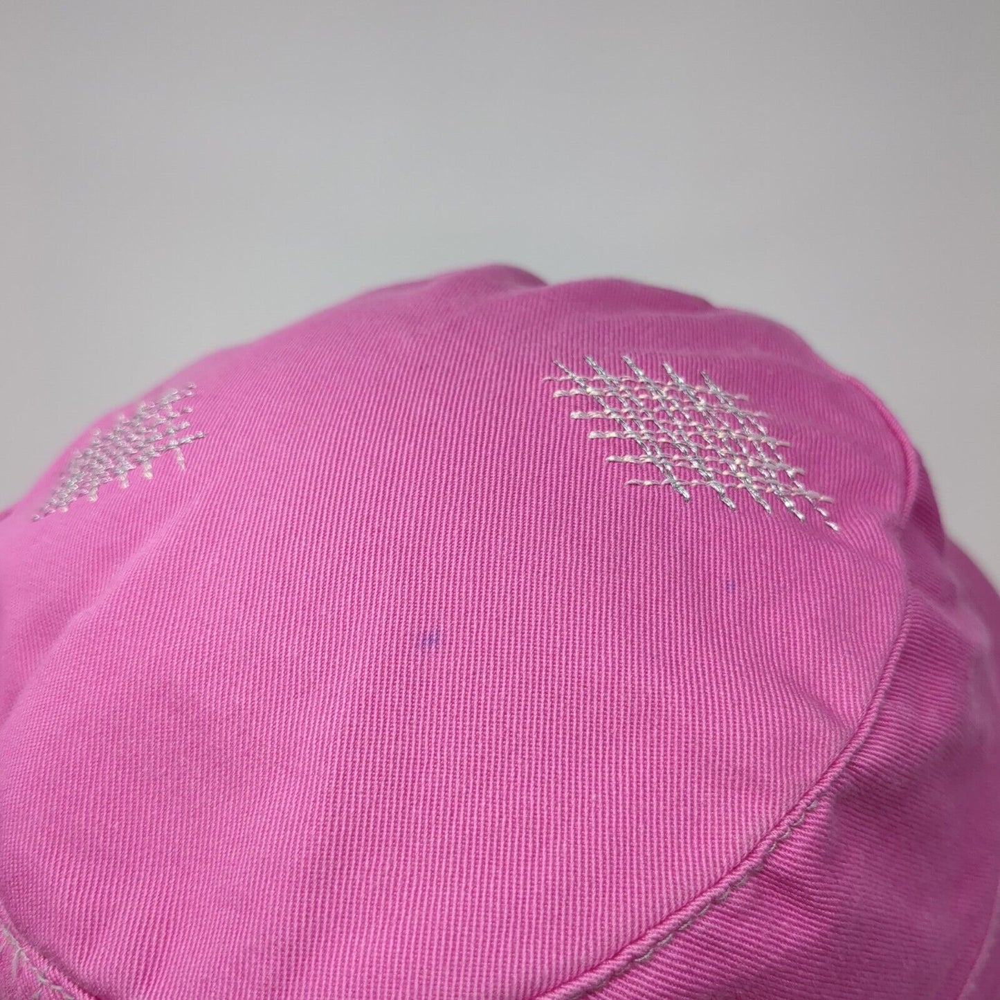 In Pink Cadet Army Cap Pink One Size Adjustable Embroidered Distressed Cotton