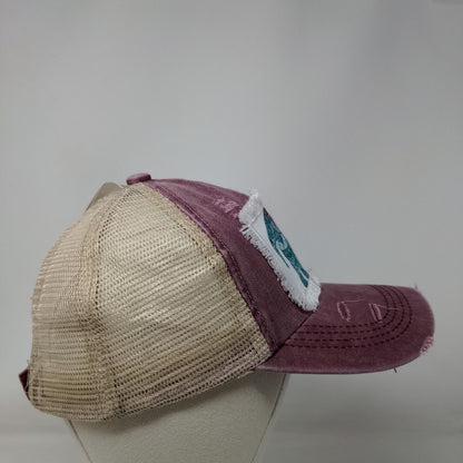 Elephant Paisley Strapback Trucker Hat Multicolor One Size Distressed Bethel