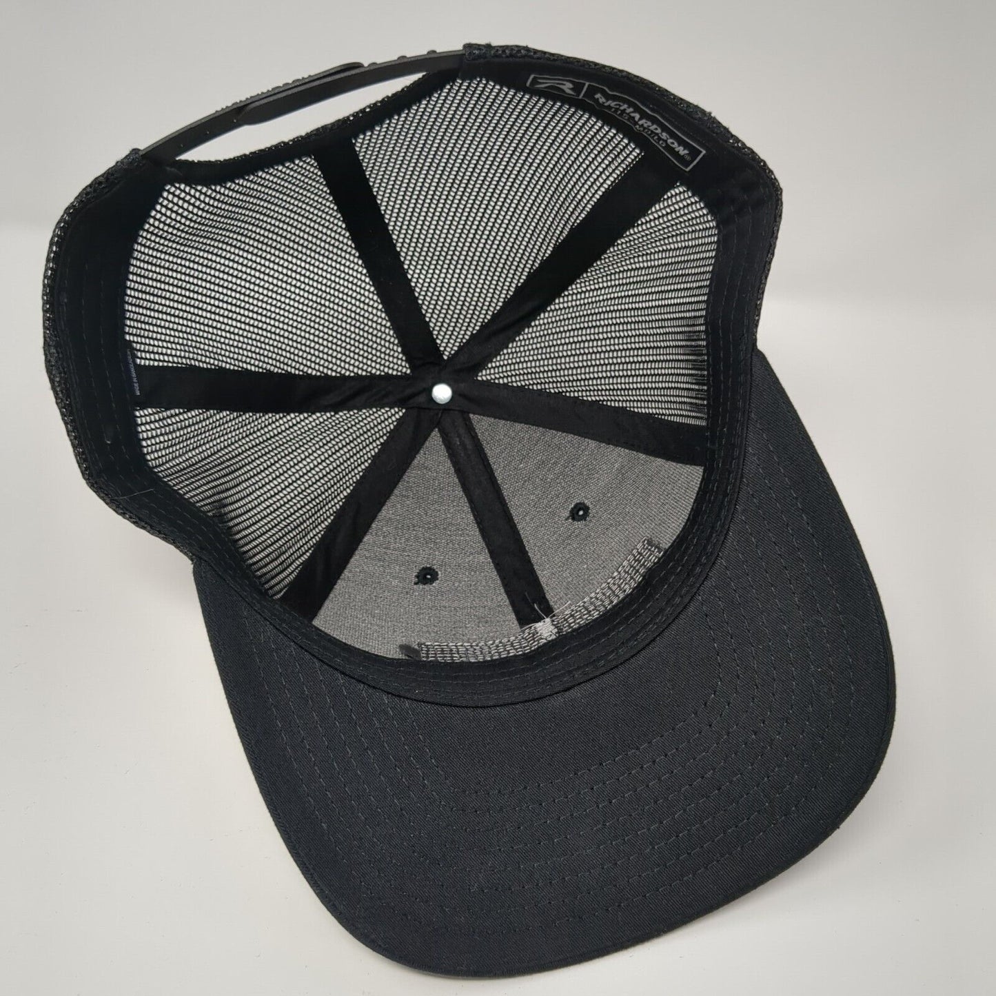 Alturas Ventures Patch Snapback Trucker Hat Black M/L Mesh Back Solid
