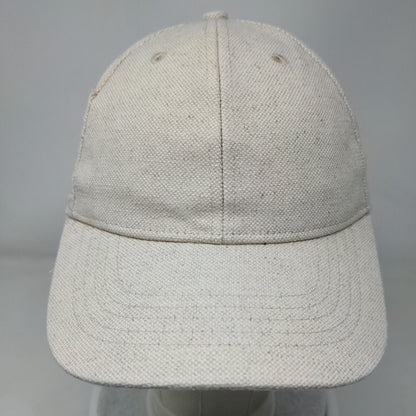 Unbranded Slideback Hat Tan One Size Adjustable Vented Holes 6 Panel Blank