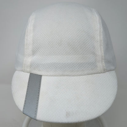 Headsweats Baseball Cap White One Size Reflective Stripe Coolmax Running Hat