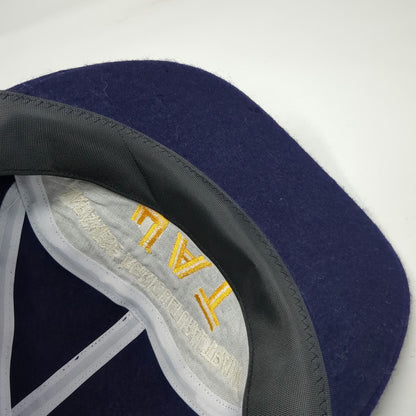 Blue Baseball Cap OS Japanese Agricultural Trainee JAT USA Wool Oak Leaf Hat