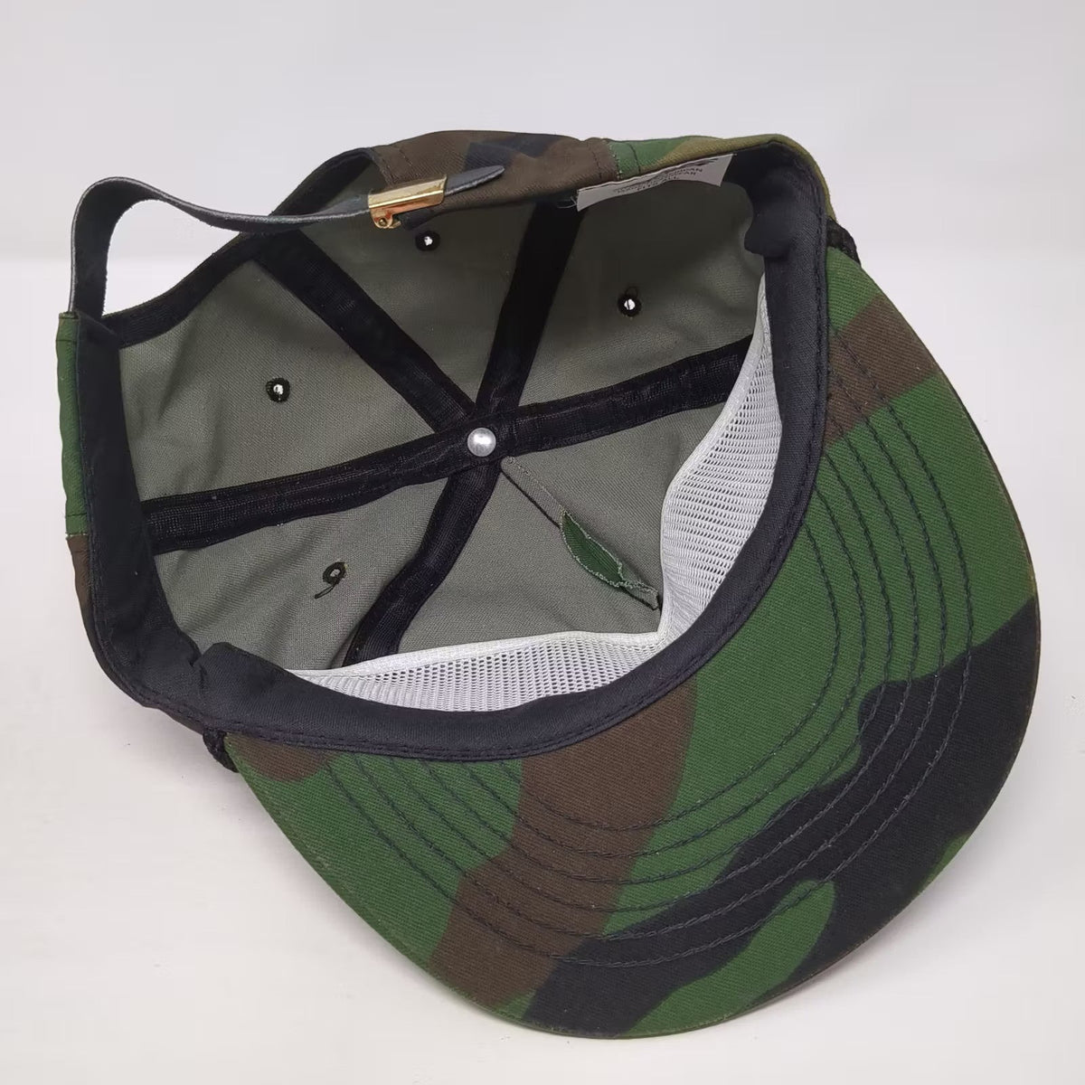 Cap America BASF Agrichemicals Camo 5 Panel Hat Green Black OSFA Rope USA Made