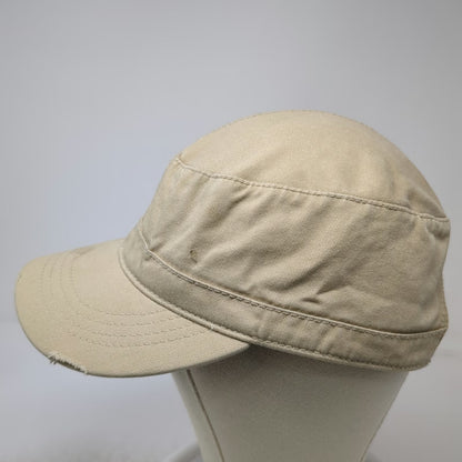 Otto Army Cap Beige One Size 3K Ranch Star Idaho Cotton Side Logo Strapback Hat