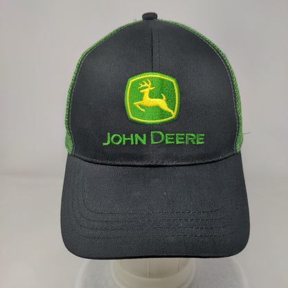 John Deere Strapback Mesh Back Trucker Hat Multicolor OSFM Embroidered