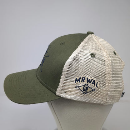 Ouray Baseball Cap Green One Size Explore Mountain Fish Mesh Strapback Hat