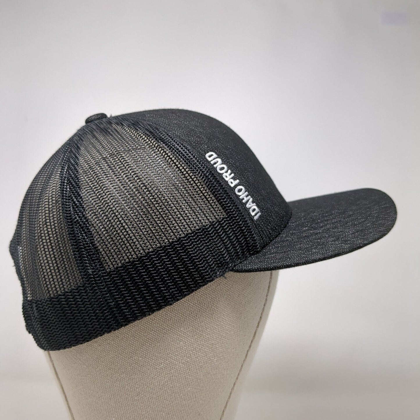 Idaho Proud USA Flag Snapback Trucker Hat Black OSFA Patriotic Pacific Headwear