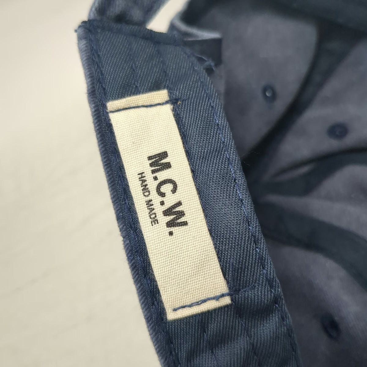 M.C.W. Perigee Group Blue OSFM Baseball Cap Slideback Washed Cotton Twill Hat