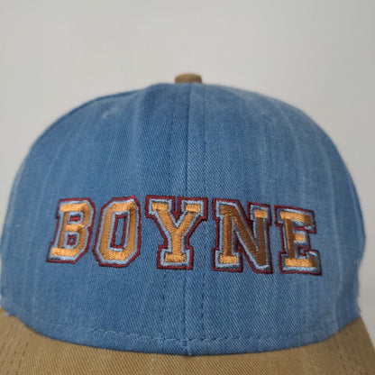 Imperial Headwear Men's Slideback Hat Bllue Tan Boyne Resort Embroidered Logo