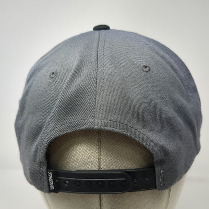 THOR Snapback Gray One Size Original Racewear Dirtbike Goods Patch Hat Black