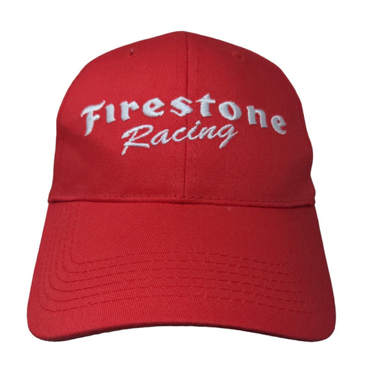 Firestone Racing Snapback Hat Red OSFA Embroidered Logo 100% Cotton