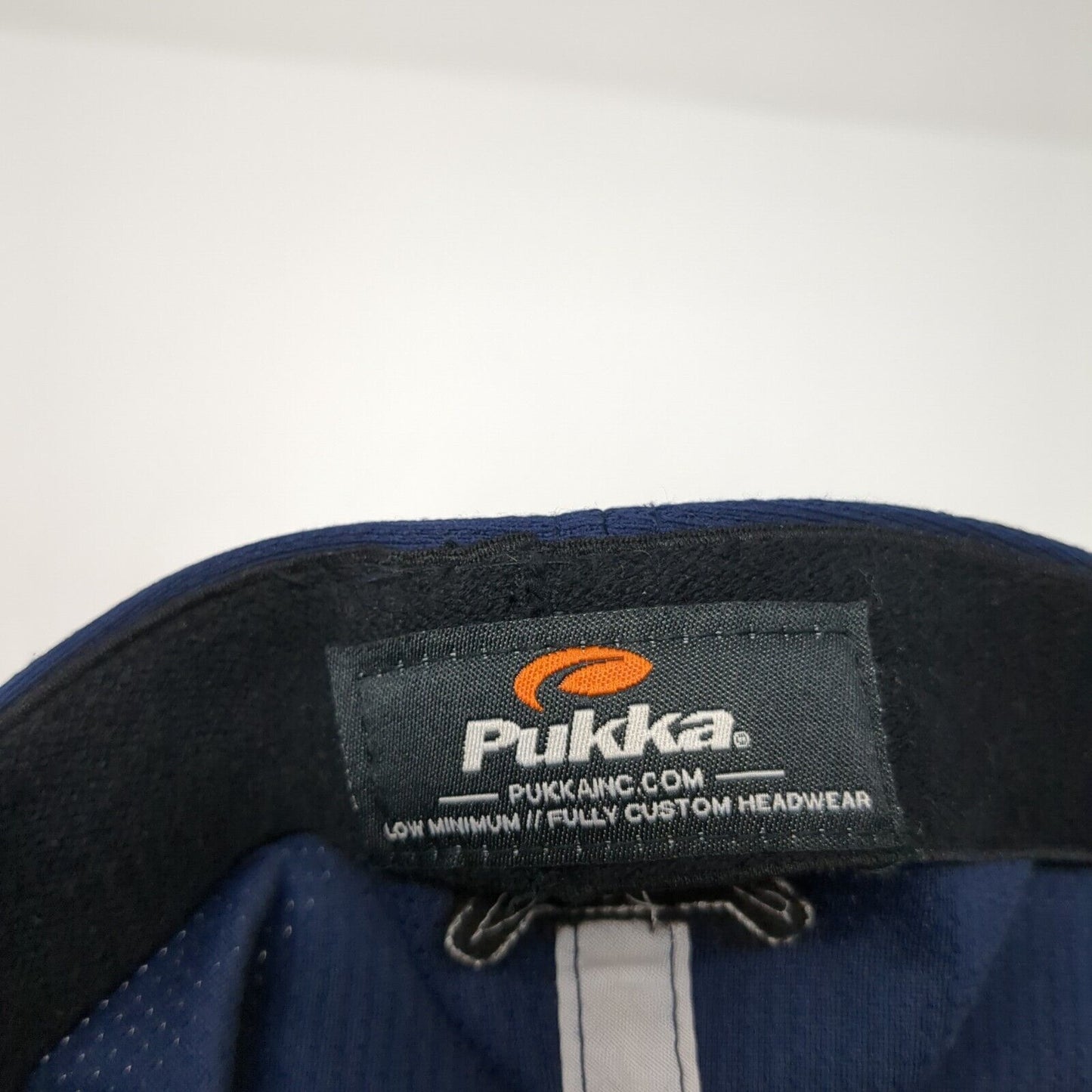 Letter G Logo Fitted Hat Blue S/M Embroidered A-Flex Stretch Pukka