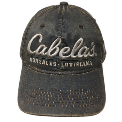 Cabela's Baseball Cap Brown OSFM Gonzales Louisiana Embroidered Strapback Hat