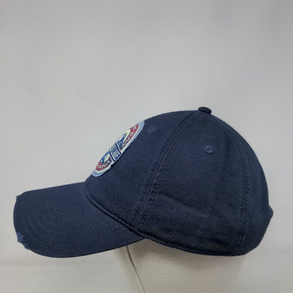 Woods Bay Montana Flathead Lake Patch Strapback Hat Blue OSFM Otto