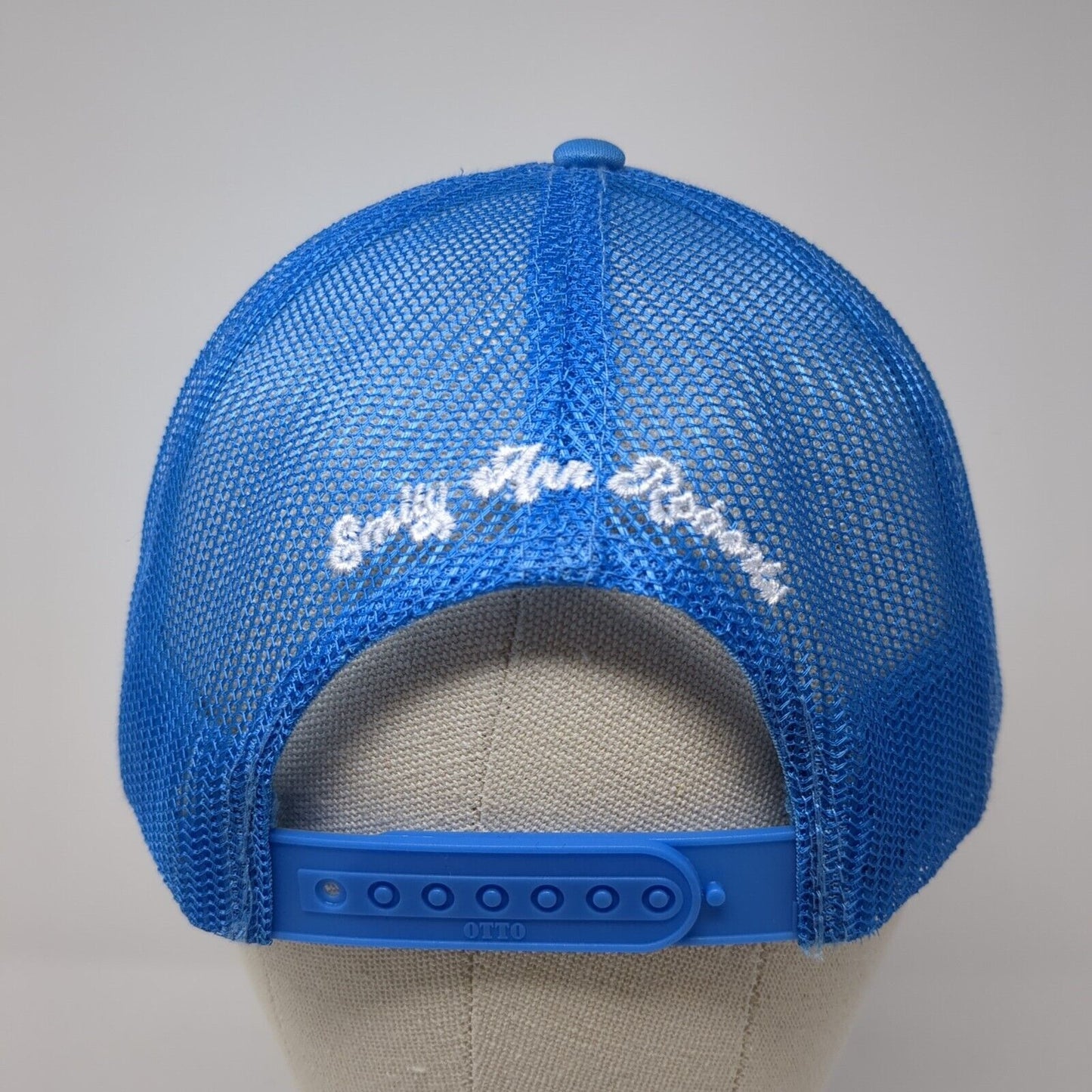 Back Home Snapback Rope Trucker Hat Blue OSFM Solid Mesh Back Otto