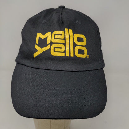 Hit Wear Men's Strapback Hat Black OSFA Graphic Mello Yello Logo Cotton