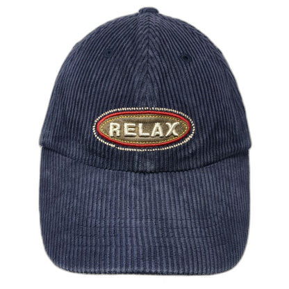 Tommy Bahama Baseball Cap Blue One Size Corduroy Silk Cotton Relax Slideback Hat