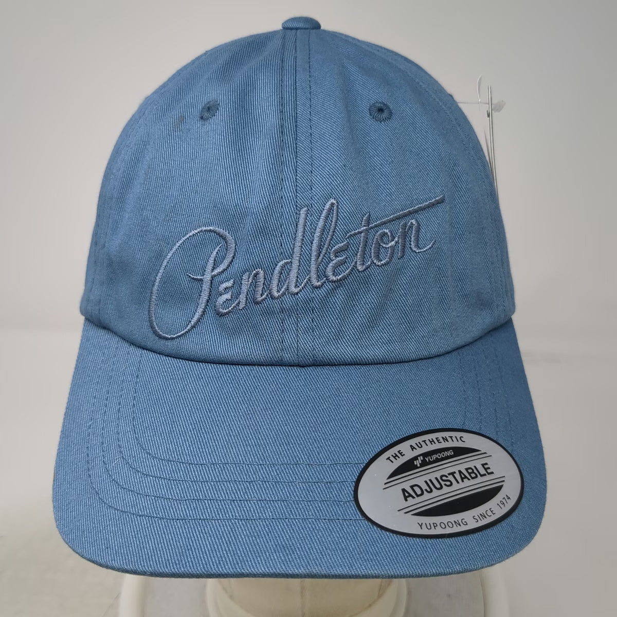 Pendleton Baseball Cap Blue Gray OS Slideback Cotton Embroidered Logo Hat W/Tags