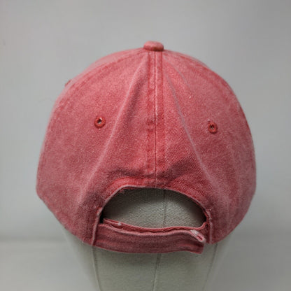 Rincon Puerto Rico Strapback Hat Pink OSFA Solid Embroidered Kaufman