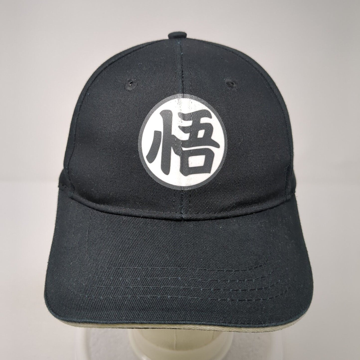 Three In Slideback Hat Black One Size Adjustable 6 Panel Vent Holes