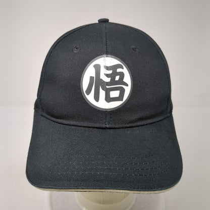 Three In Slideback Hat Black One Size Adjustable 6 Panel Vent Holes