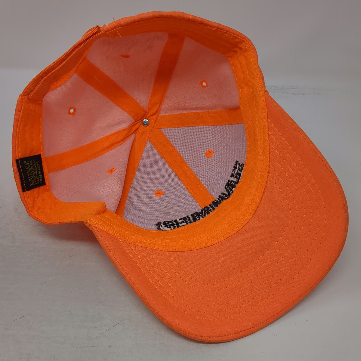 Orange Baseball Cap One Size Hammer & Co Home Improvement Logo Strapback Hat