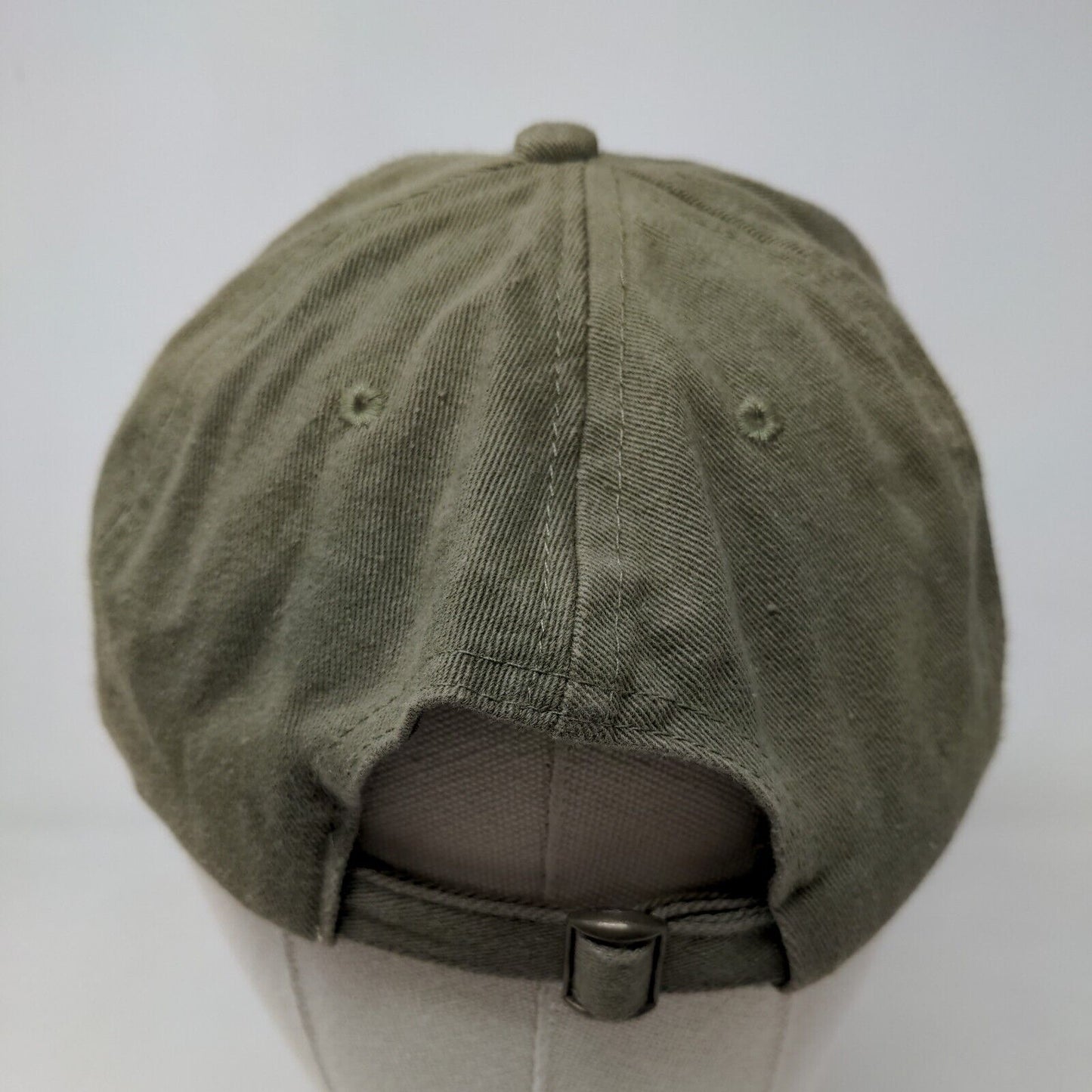 Unbranded Men's Slideback Hat Green Embroidered Las Vegas Adjustable