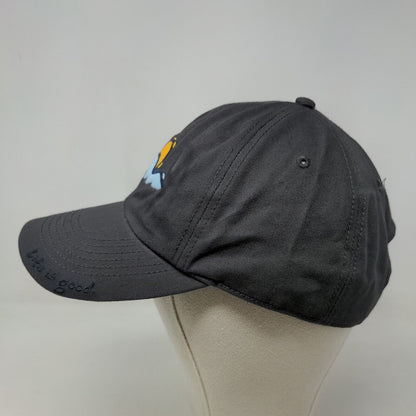 Life is Good Women's Slideback Hat Gray Embroidered Logo Cotton