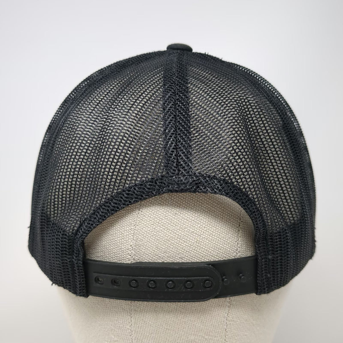 Brixton Trucker Hat Black One Size Mesh Back Snapback Logo Patch Flat Brim Mfg