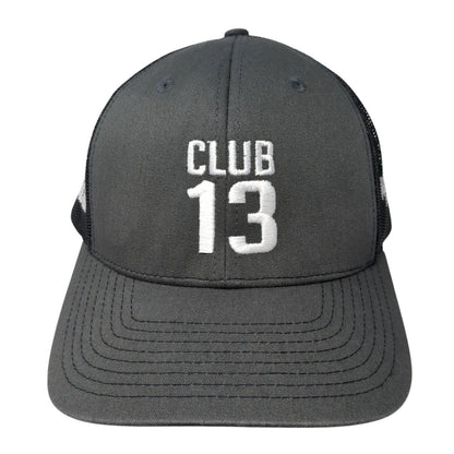 Club 13 Snapback Trucker Hat Gray One Size Bryan Casey Construction