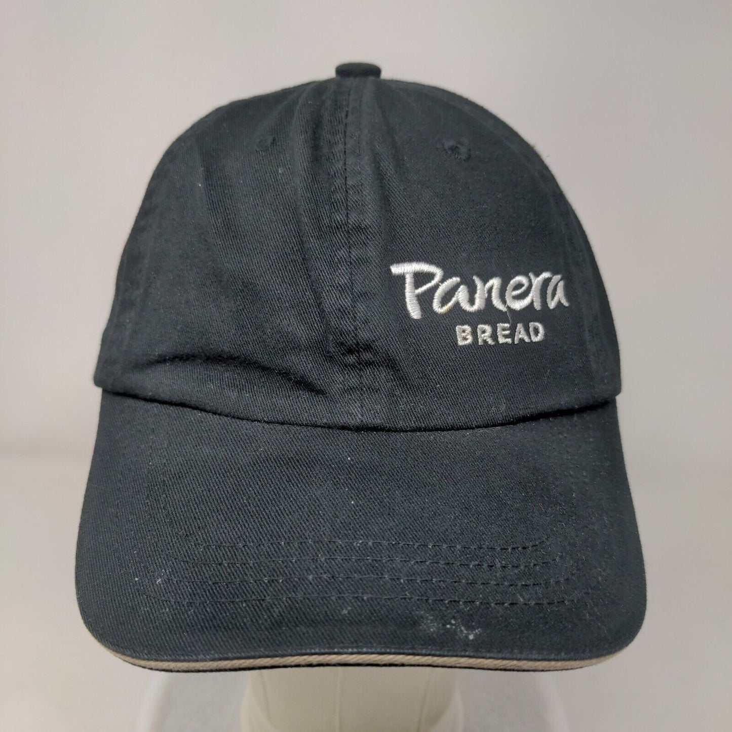 Panera Bread Strapback Hat Black One Size Embroidered Port Authority