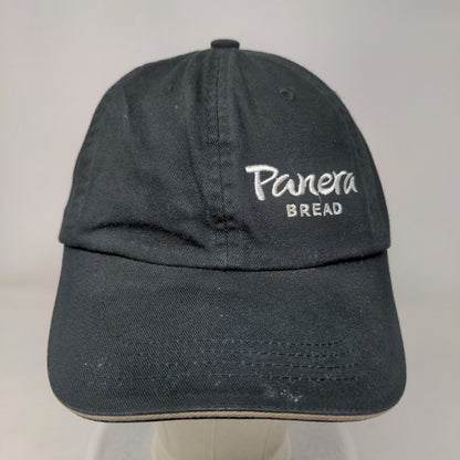 Panera Bread Strapback Hat Black One Size Embroidered Port Authority