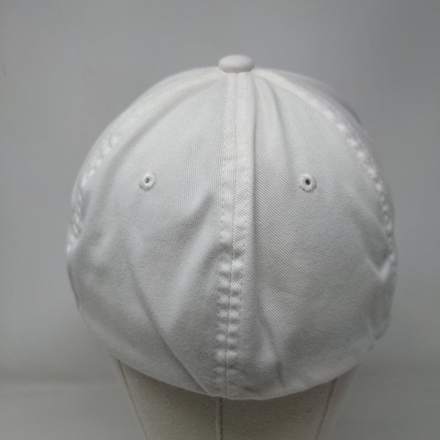 Flexfit Fitted Hat White Size L/XL Vented Holes 6 Panel Blank Yupoong