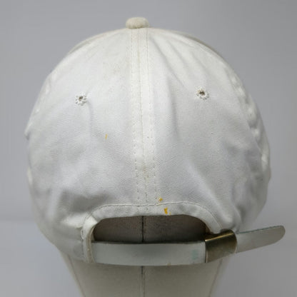 Showcase 5 Panel White One Size Ball Jar Logo Rope Hat Adjustable Slideback