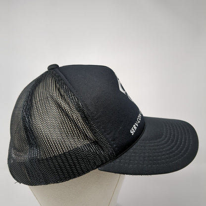Serv-Con Graphics Inc Snapback Trucker Hat Black OS Adjustable Mesh Back Rope