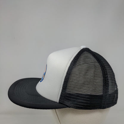 Ski Town Shoot Out Park City UT Snapback Trucker Hat Black OS Mesh Back District