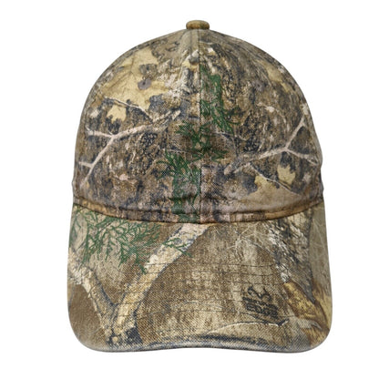 Signatures Strapback Hat Camouflage One Size Adjustable Vented Holes 6 Panel