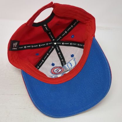 WWE Baseball Cap Red One Size John Cena You Cant See Me Hustle Loyalty Hat