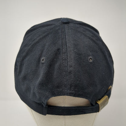 Onrel Slideback Hat Black OSFA Adjustable Embroidered Port & Company Cotton